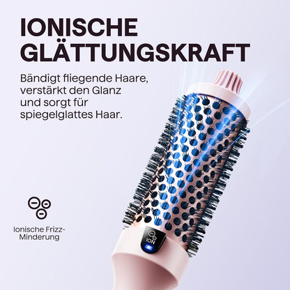 Wavytalk Thermobürste Rundbürste Blowout Boost 38 mm, 5 Temp Rosa