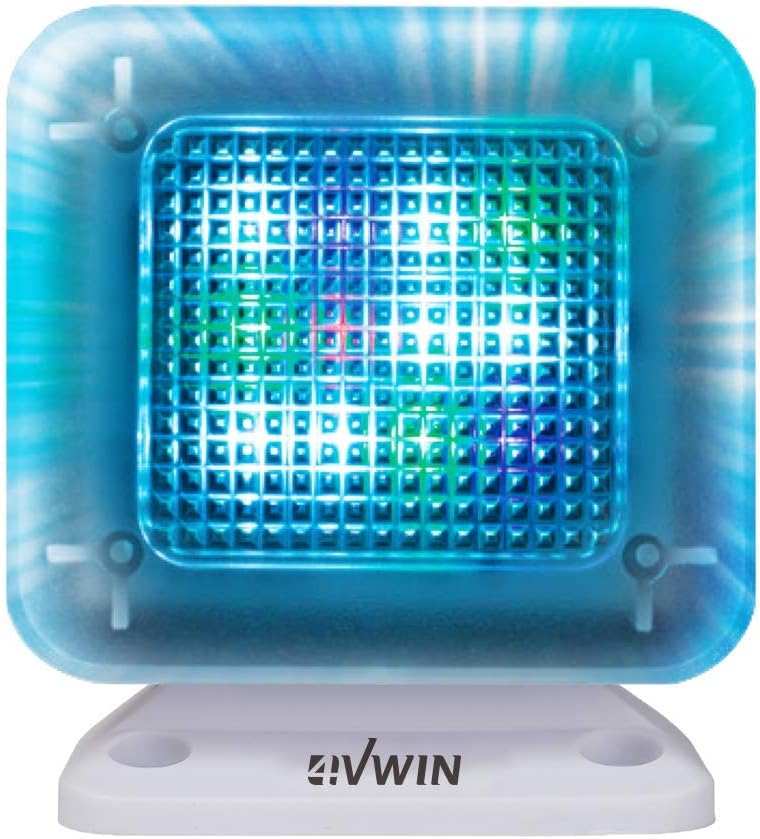 Simulateur de télévision LED de sécurité domestique 4VWIN avec minuterie numérique et veilleuse