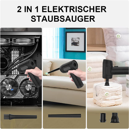 Woowind   Elektrische Staubgebläse 50000RPM Druckluftspray PC Reinigung, USB , Air Duster, Schwarz