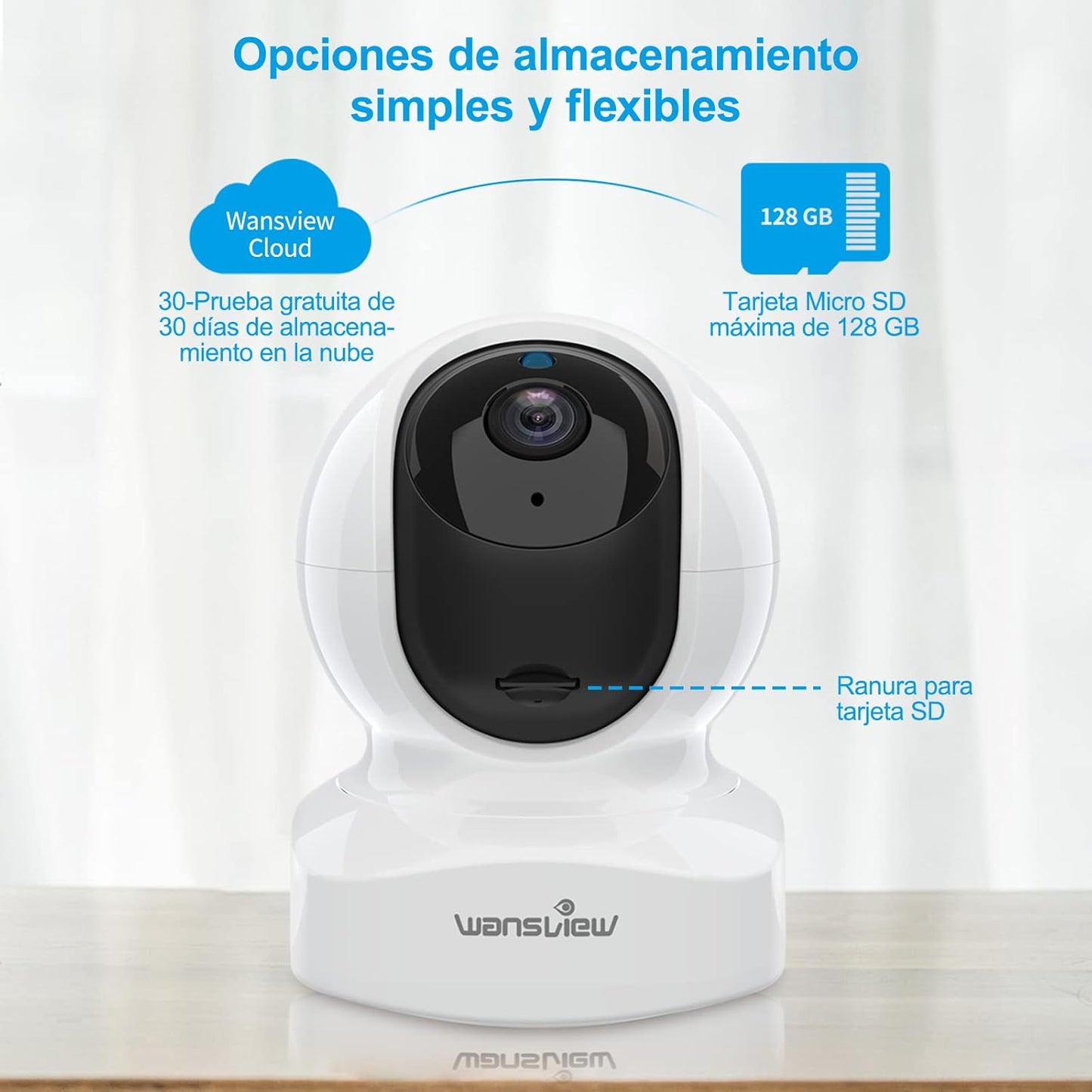 Wansview Q5 2K Überwachungskamera WLAN 2.4Ghz WiFi mit 2-Wege-Audio, Nachtsicht (2 in pack)