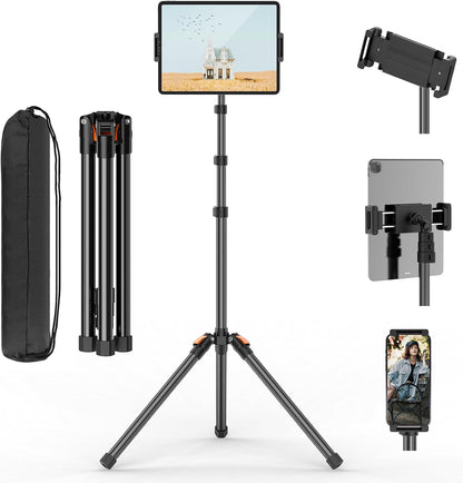 XXZU 182cm Tablet Halterung Stativ, 360° Drehbar Tabletständer Handy Stativ
