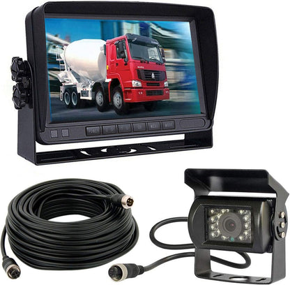 Xinyida 4Pin 17,8cm (7 Zoll) TFT LCD HD Farbmonitor mit Sonnenschutz-Halterung