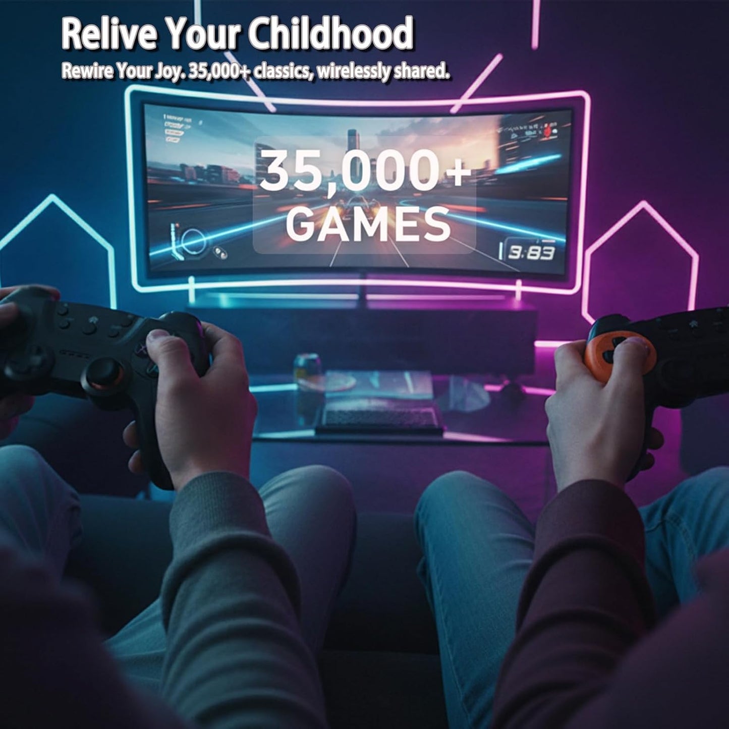 X2 Pro Retro-Spielkonsole, 4K 64GB Spielkonsole mit über 30.000 vorinstallierten Spielen