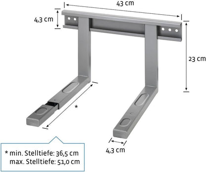 XAVAX Mikrowellenhalterung, Silber