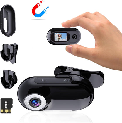 Xilecam Mini Action Cam1080P und 32 GB Speicherkarte Helmkamera Motorrad Bodycam