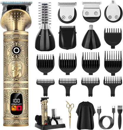 Professioneller Akku-Haarschneider für Männer 6-in-1 Trimmer-Set (7500 RPM, Akku)