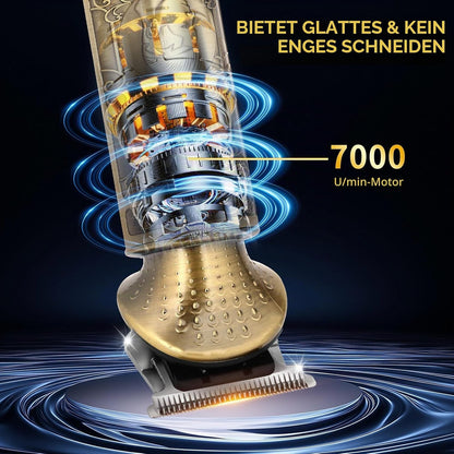 Professioneller Akku-Haarschneider für Männer 6-in-1 Trimmer-Set (7500 RPM, Akku)