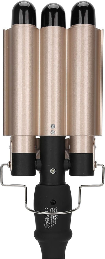 3 Barrel 80-210 ℃ Elektrische Haarcrimper Hair Waver Big Wave Lockenstab für einzigartiges Haarstyling