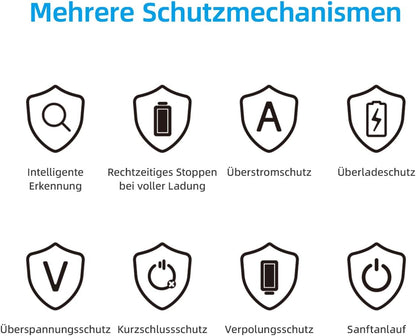 XTAR VC8S 18650 Universal Akkuladegerät USB C Schnellladegerät für 1.2V AA 21700 26650  Batterien