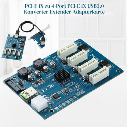 YABOANG PCI-E 1X bis 4 PCI-E 1X-Steckplätze, PCI Express Multiplier Riser Card Bitcoin Miner Device