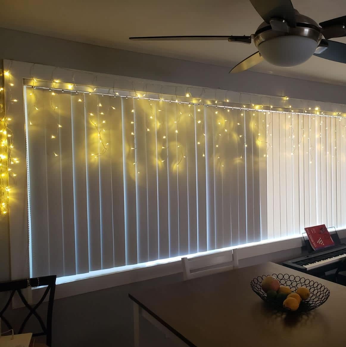 YASENN 300 LED-Lichterkette im Eiszapfen-Stil, 75 m, Aktualisierbar, 8 Beleuchtungsmodi mit Timer, Eiszapfen-Lichter für Zuhause,