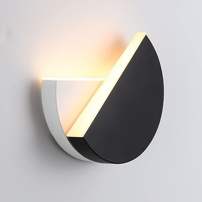 Yolovi Wandleuchte, 360° verstellbare dekorative Wandleuchte mit 8W LED, 3000K Warmweiß, moderne, kreative Art Deco-Wandleuchte in Schwarz für Wohnzimmer, Schlafzimmer, Flur