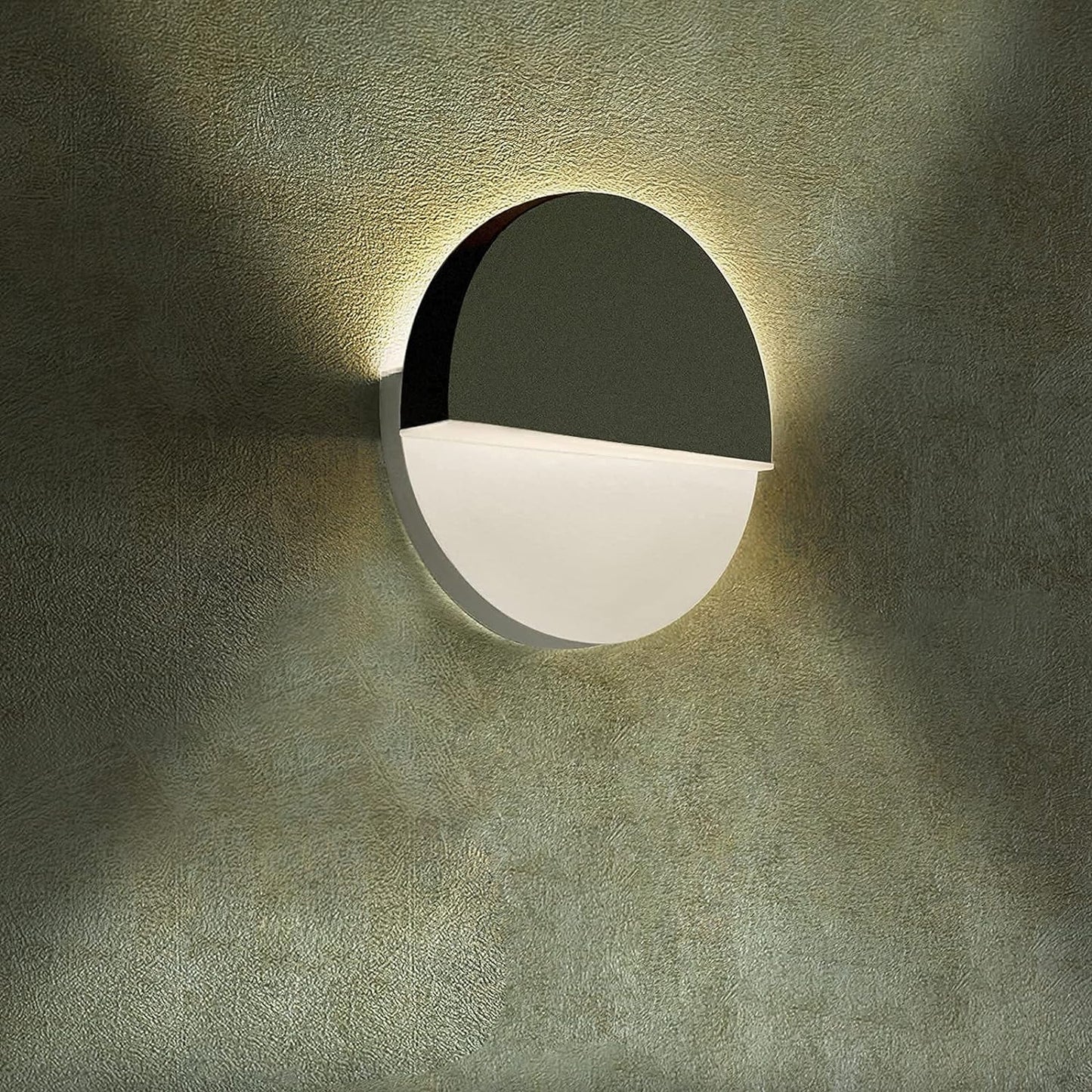 Yolovi Wandleuchte, 360° verstellbare dekorative Wandleuchte mit 8W LED, 3000K Warmweiß, moderne, kreative Art Deco-Wandleuchte in Schwarz für Wohnzimmer, Schlafzimmer, Flur