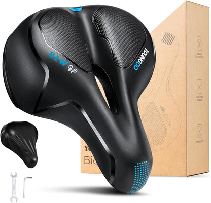 YOUNGDO Fahrradsattel, Ergonomischer Fahrrad Sattel, Fahrradsitz Memory-Schaum,