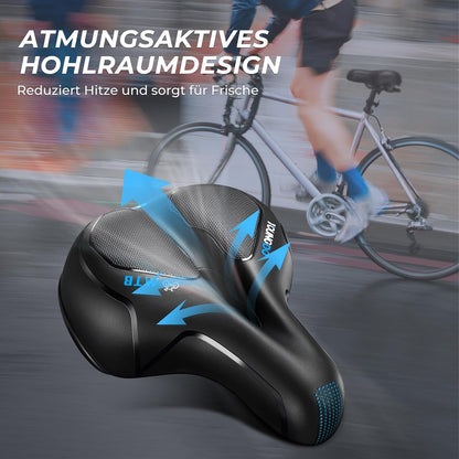 YOUNGDO Fahrradsattel, Ergonomischer Fahrrad Sattel, Fahrradsitz Memory-Schaum,