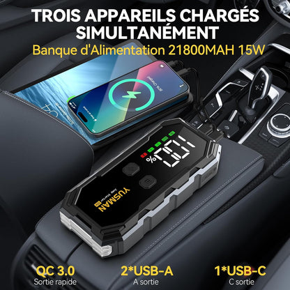 YUSMAN Starthilfe Powerbank F02 6000A 12V