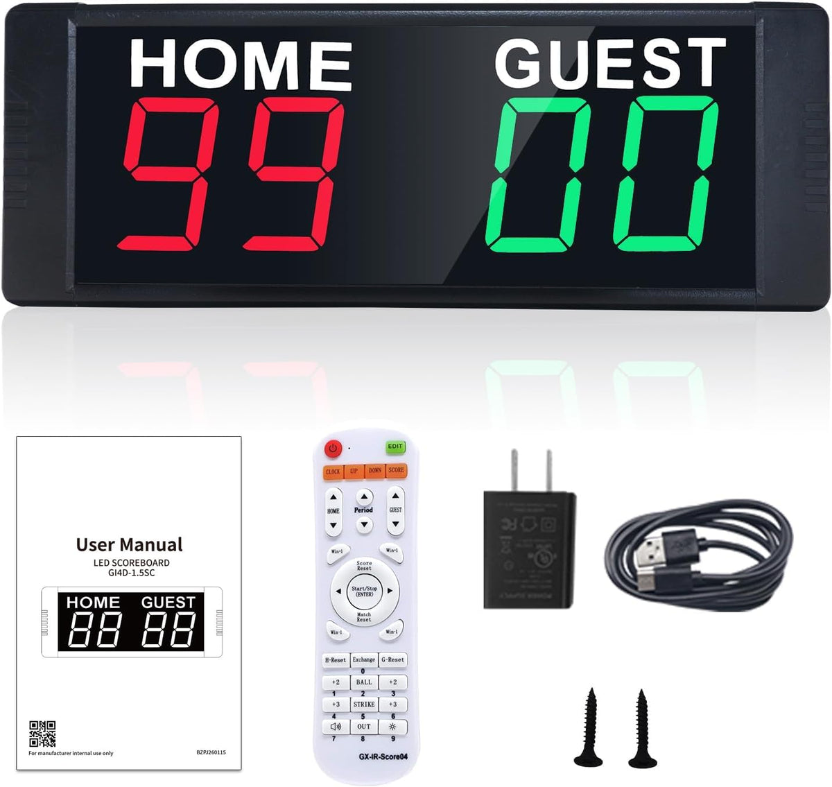 YZ Tragbare digitale Anzeigetafel scoreboard mit Fernbedienung,für Spiele, Cornhole..