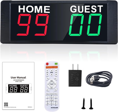 YZ Tragbare digitale Anzeigetafel scoreboard mit Fernbedienung,für Spiele, Cornhole..