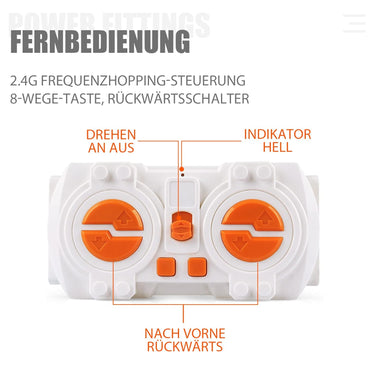 Zmblock Bausteine Technik Motor Sets Spielzeug mit 2 L Motor,(6 Stück)