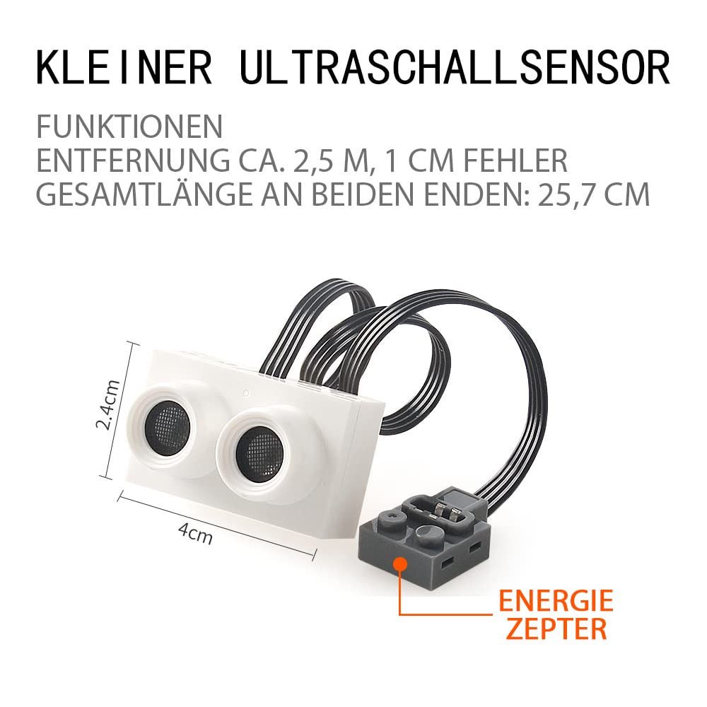 Zmblock Bausteine Technik Motor Sets Spielzeug mit 2 L Motor,(6 Stück)