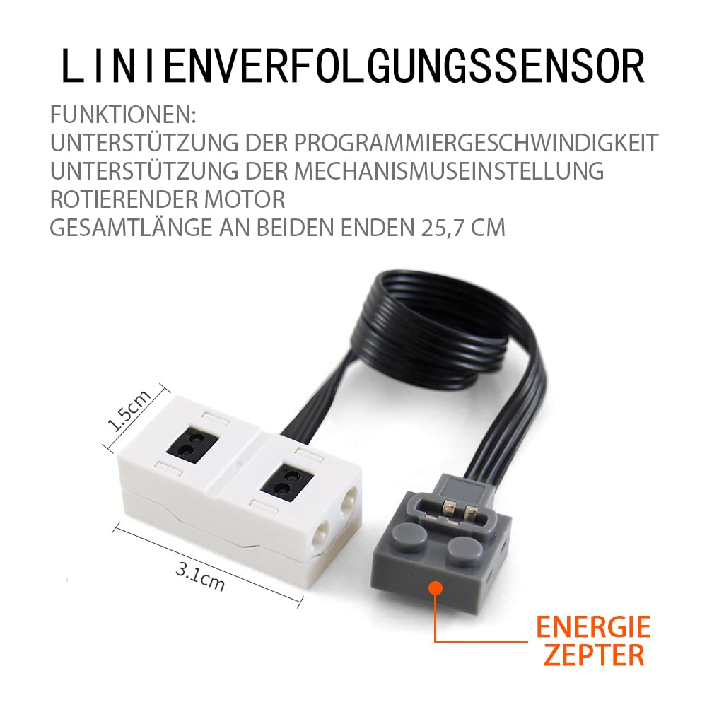 Zmblock Bausteine Technik Motor Sets Spielzeug mit 2 L Motor,(6 Stück)