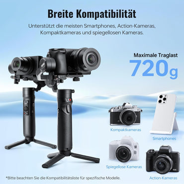 ZHIYUN Crane M2 Gimbal Stabilisator, 3-Achsen Kamera für Action Kamera